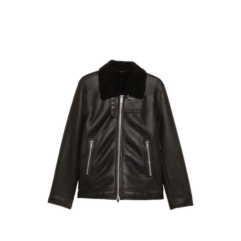 Dondup Brown Jackets - Leather Jackets Men